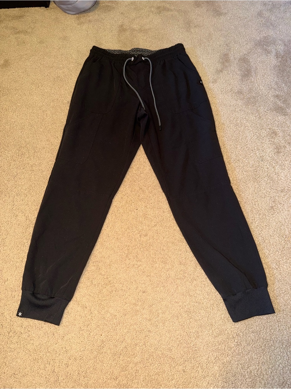 Women's black scrub set